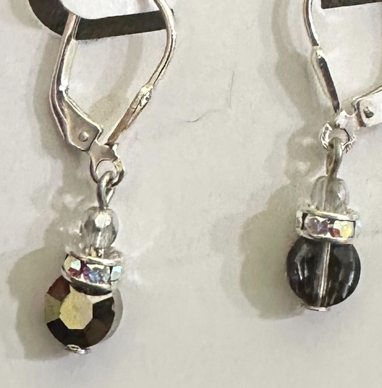 The Perfect Tiny Dangle Earrings in Black Diamond Sparkle-